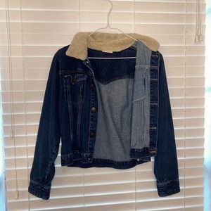 Mary Kate and Ashley Sherpa Collard Jean Jacket
